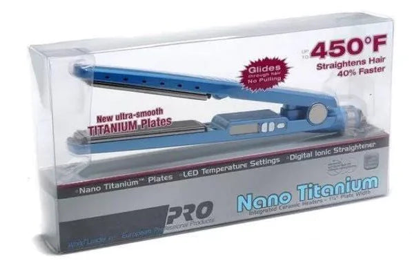 Babyliss Titanium Nano Flat Iron Hair Straightener by Theresa's Gift Shop
