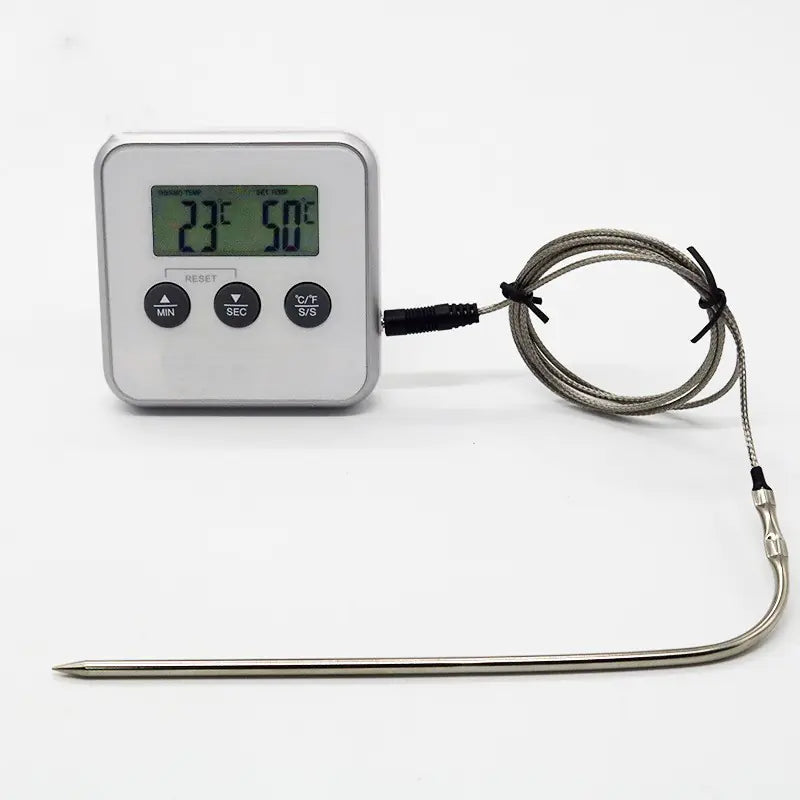 304 Stainless Steel Food Grade Thermometer with Timer by Theresa's Gift Shop