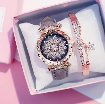 Waterproof Full Diamond Fashion Watch For Women Timepiece