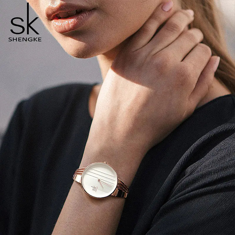 Shengke Womens Watch Set With Earrings And Necklace