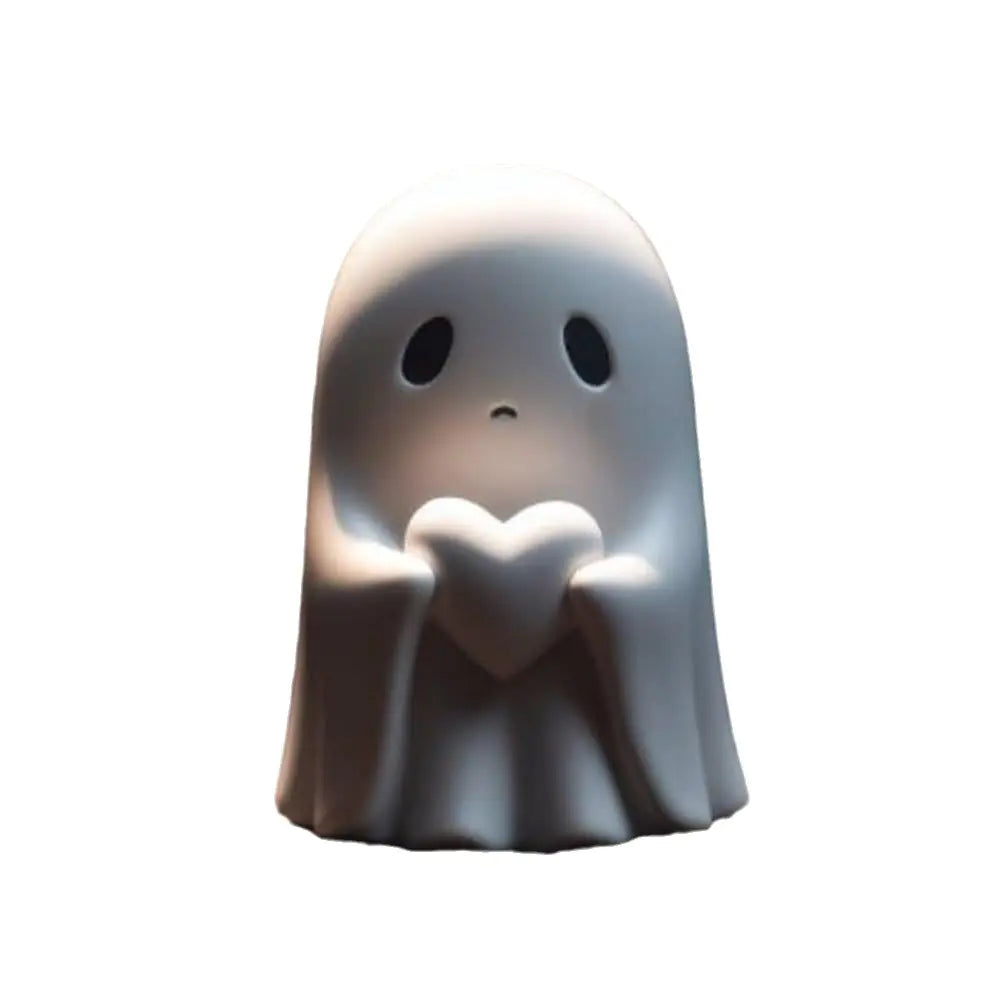 Funny Middle Finger Ghost Ornament Halloween Decor Statue