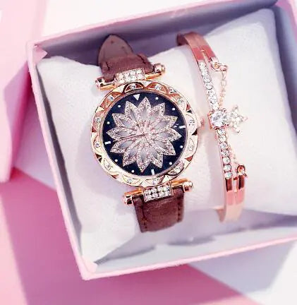Waterproof Full Diamond Fashion Watch For Women Timepiece