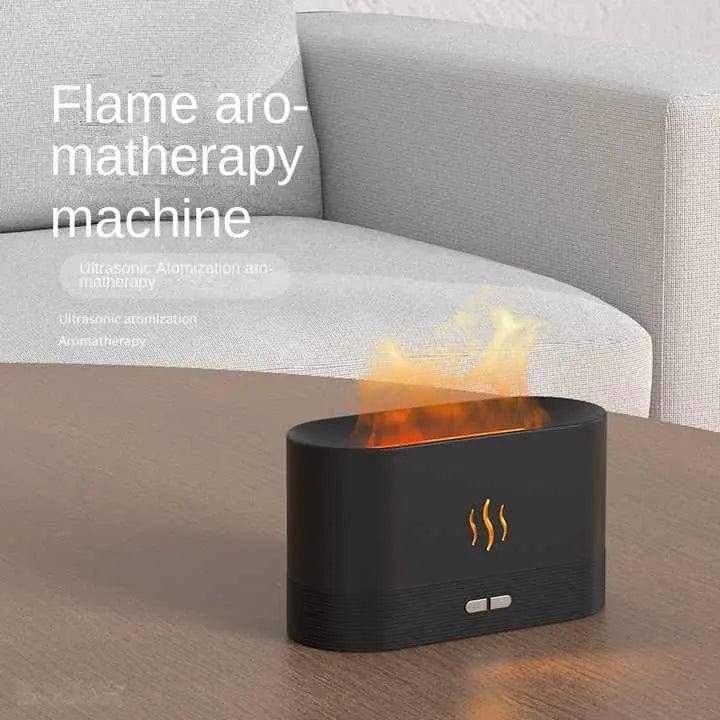 Creative Flame Aromatherapy Machine with Seven-Color Humidifier by Theresa's Gift Shop