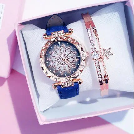 Waterproof Full Diamond Fashion Watch For Women Timepiece