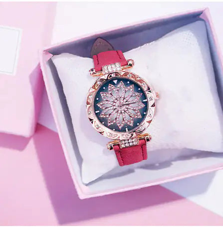 Waterproof Full Diamond Fashion Watch For Women Timepiece