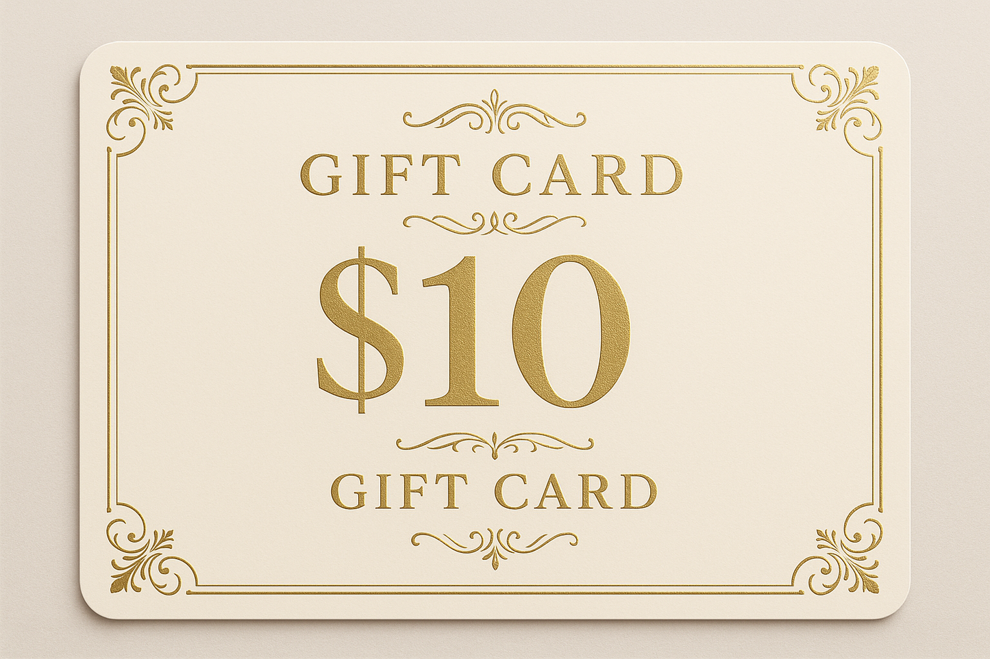 elegant $10 value gift card