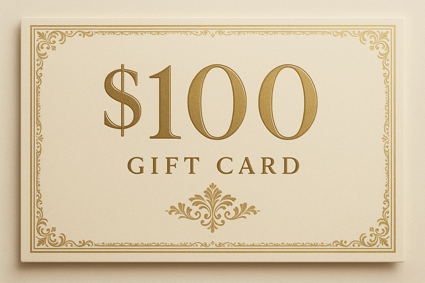 elegant $100 gift card