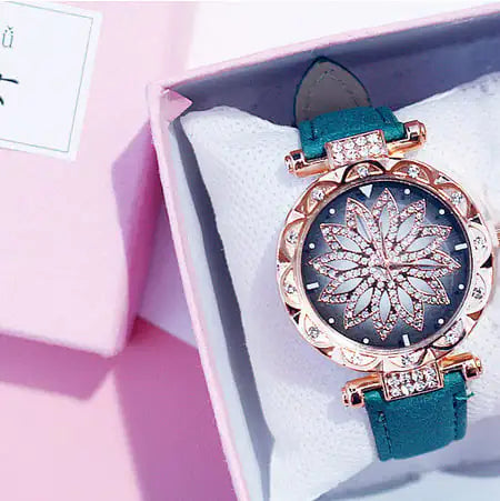 Waterproof Full Diamond Fashion Watch For Women Timepiece