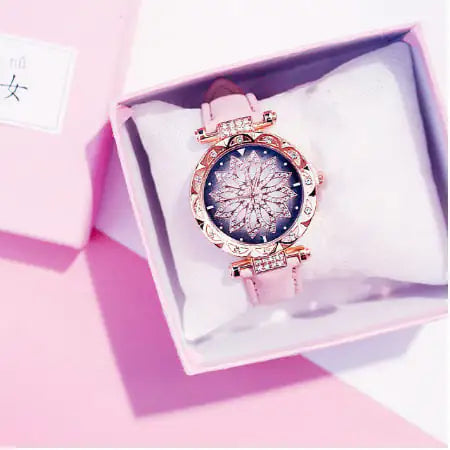 Waterproof Full Diamond Fashion Watch For Women Timepiece