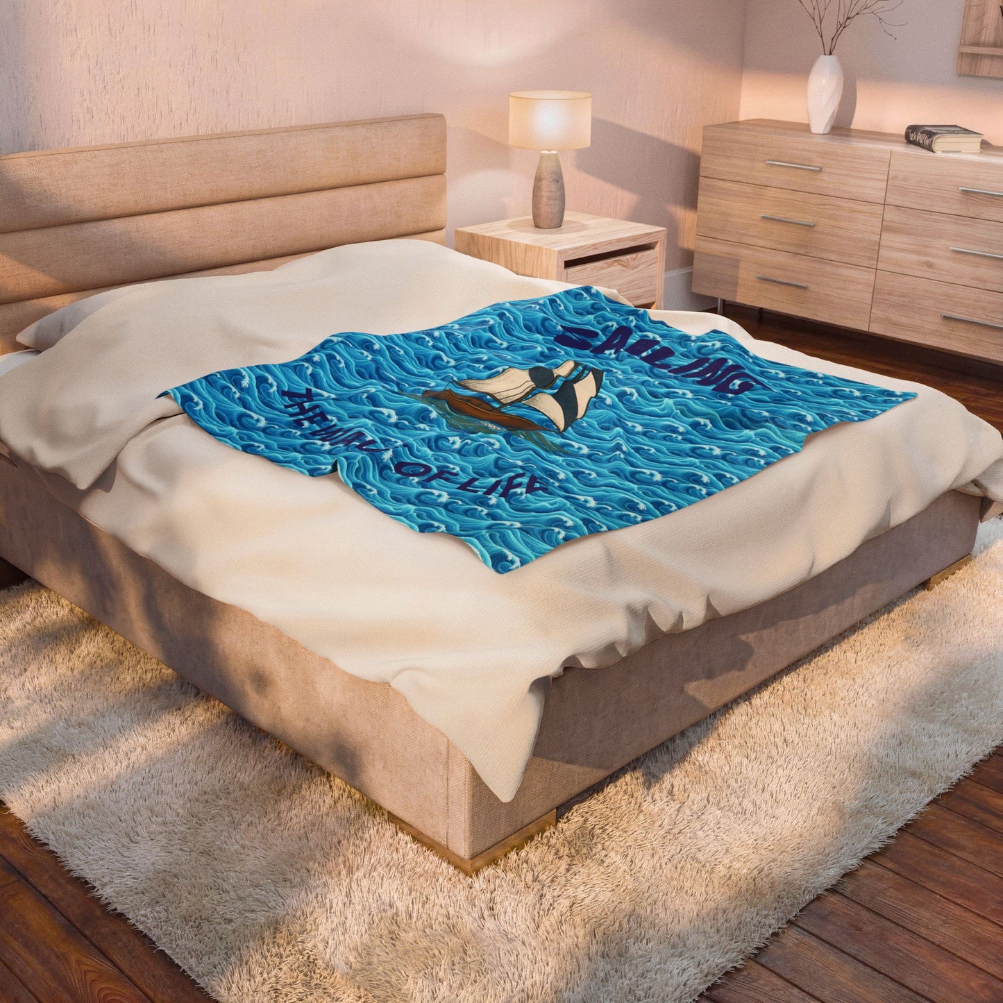 Nautical Velveteen Plush Blanket, Cozy Ocean-Themed Throw, Sailing Decor Blanket, Gift for Beach Lovers, Christmas Gift, Boat Lover's [...]