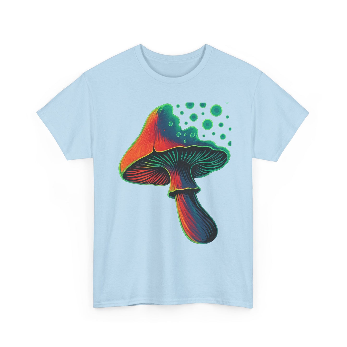 Psychedelic Mushrooms Graphic Tee, Unisex Shirt, Bright Colors, Globe Pop Art, Hippie Tshirt, Retro Psychedelia Tee