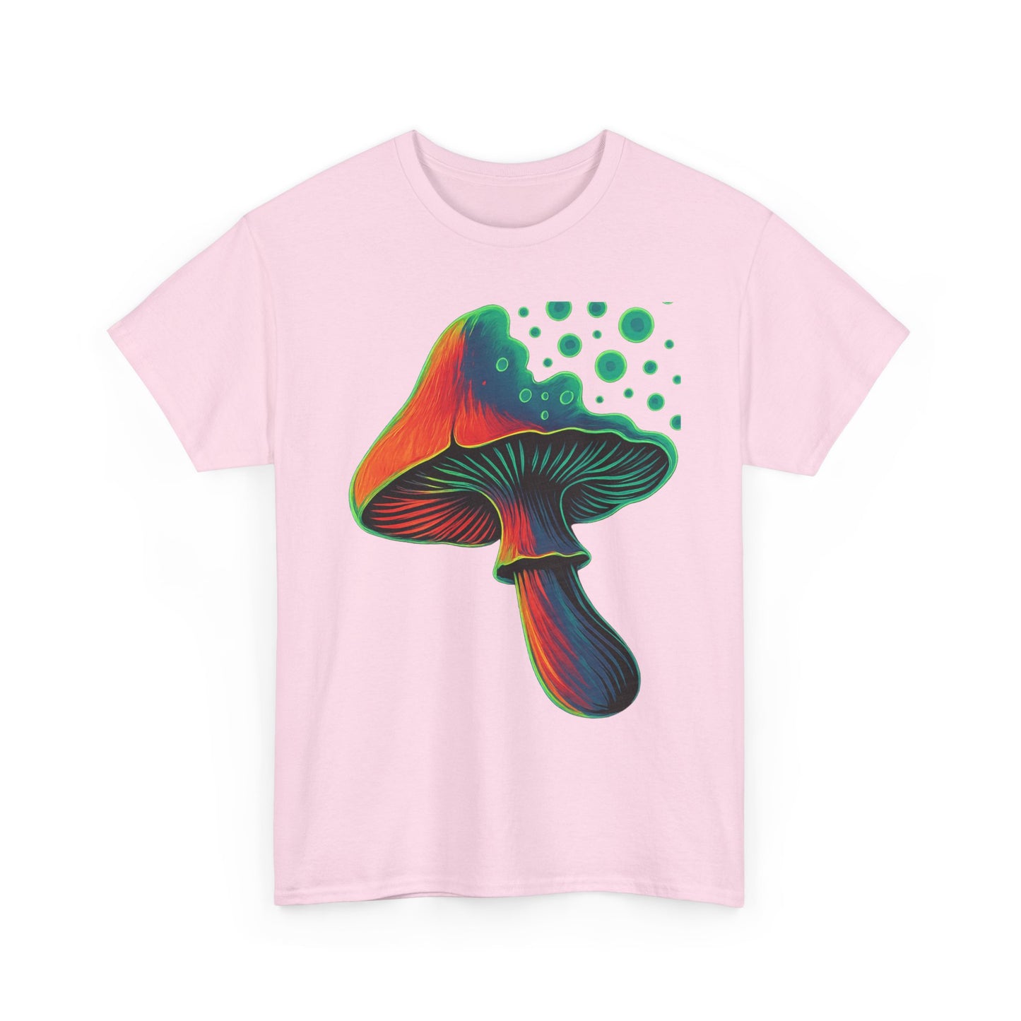 Psychedelic Mushrooms Graphic Tee, Unisex Shirt, Bright Colors, Globe Pop Art, Hippie Tshirt, Retro Psychedelia Tee