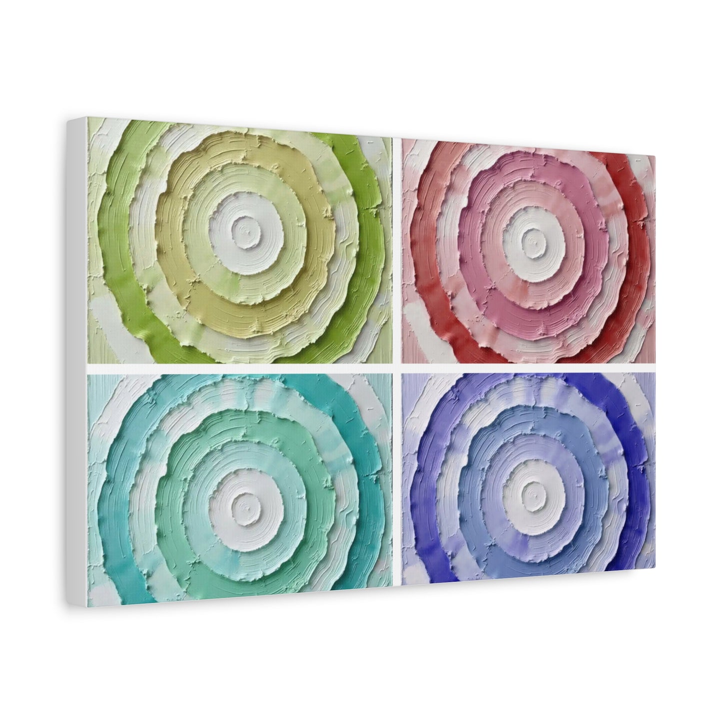 Layered Circular Abstract Art Matte Canvas