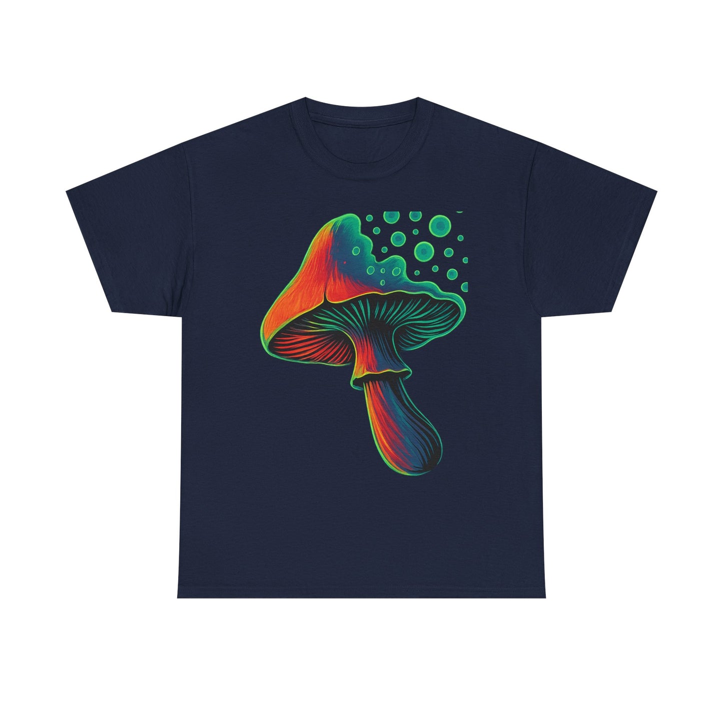 Psychedelic Mushrooms Graphic Tee, Unisex Shirt, Bright Colors, Globe Pop Art, Hippie Tshirt, Retro Psychedelia Tee