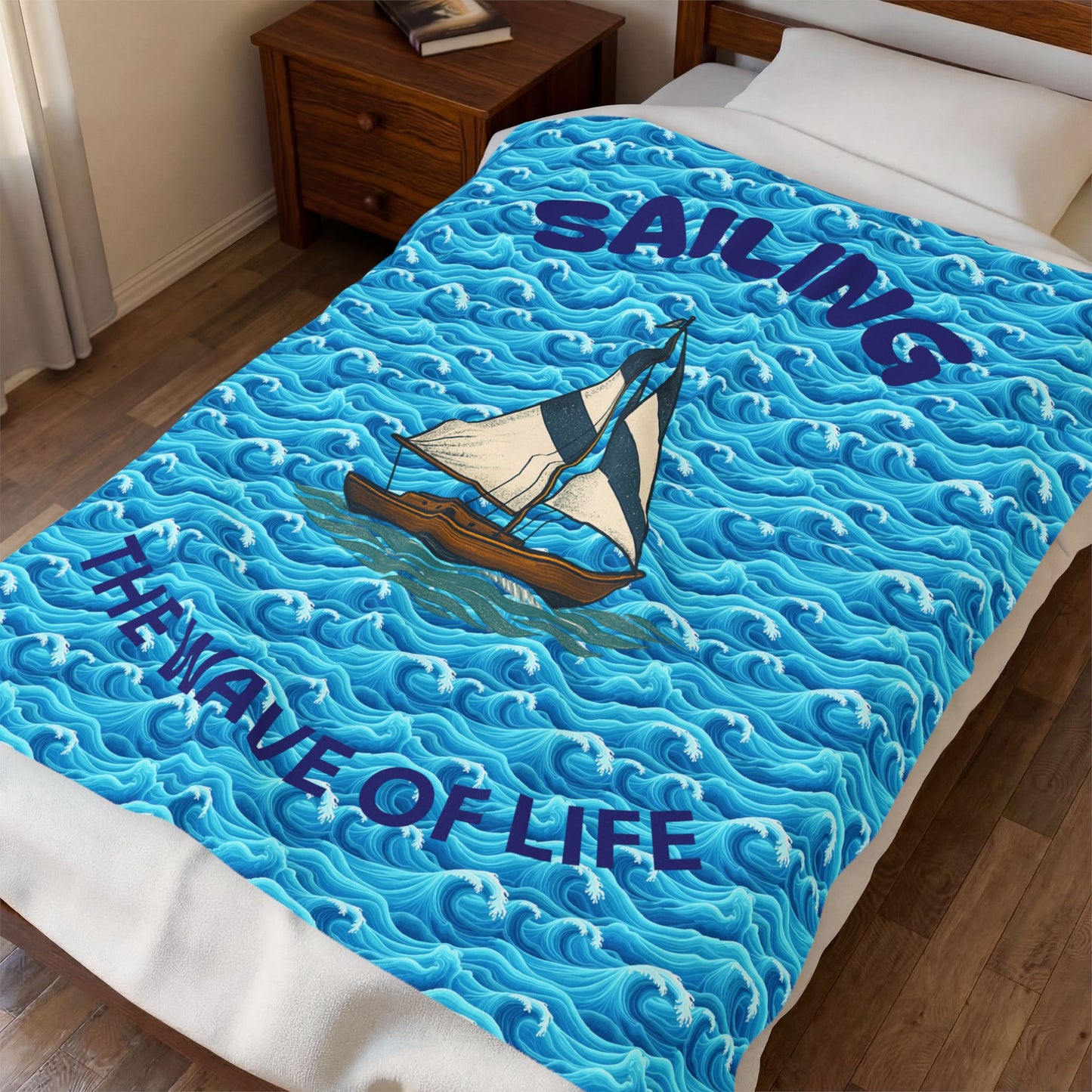 Nautical Velveteen Plush Blanket, Cozy Ocean-Themed Throw, Sailing Decor Blanket, Gift for Beach Lovers, Christmas Gift, Boat Lover's [...]
