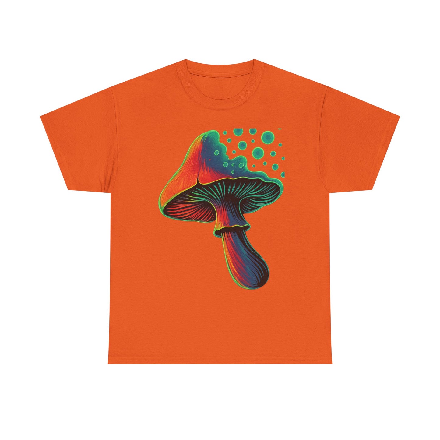 Psychedelic Mushrooms Graphic Tee, Unisex Shirt, Bright Colors, Globe Pop Art, Hippie Tshirt, Retro Psychedelia Tee