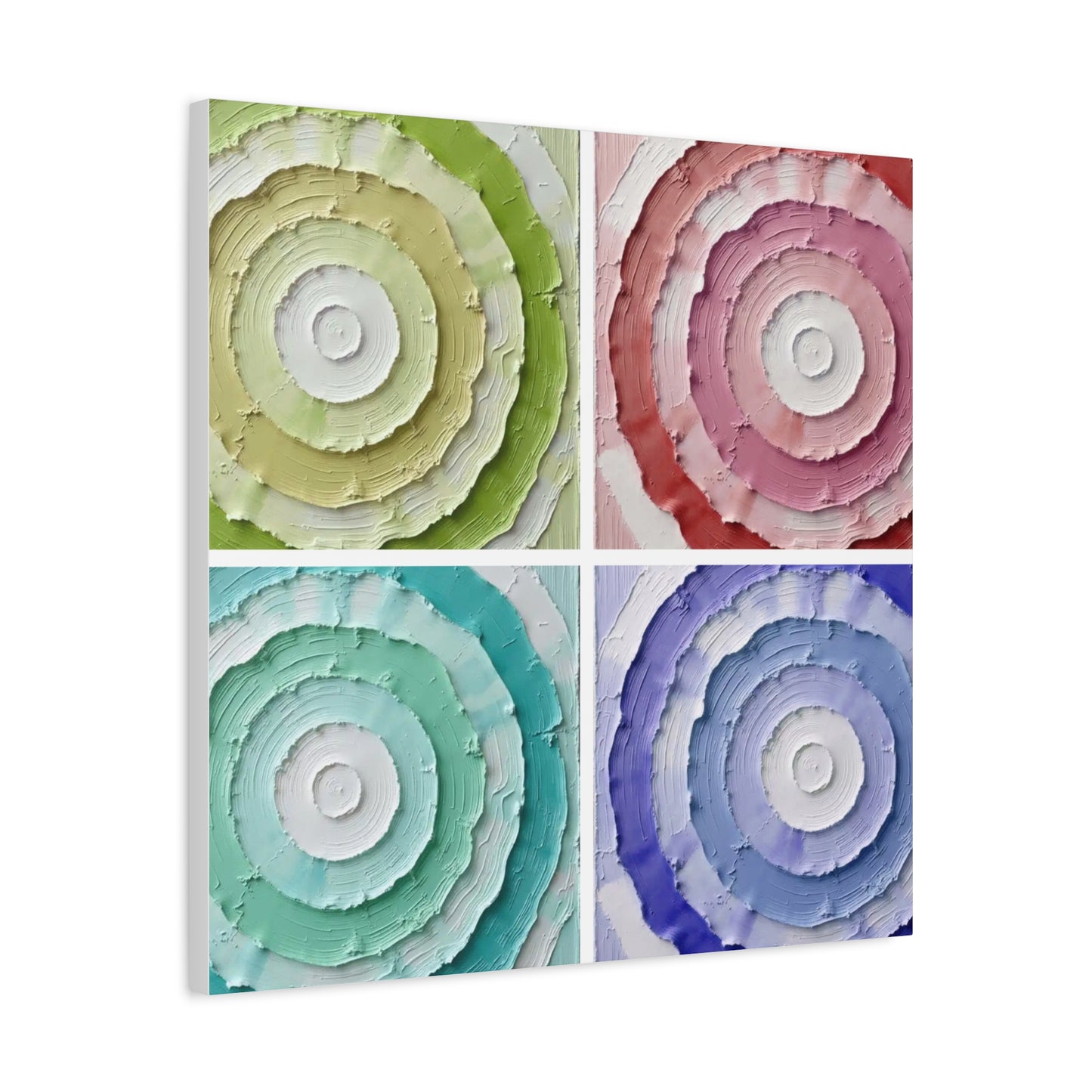 Layered Circular Abstract Art Matte Canvas