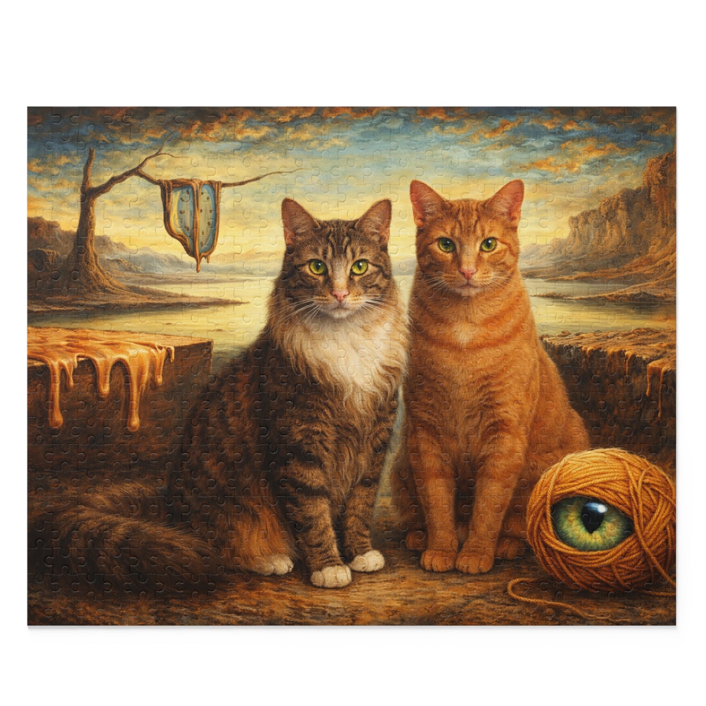Two Cats with Yarn Puzzle