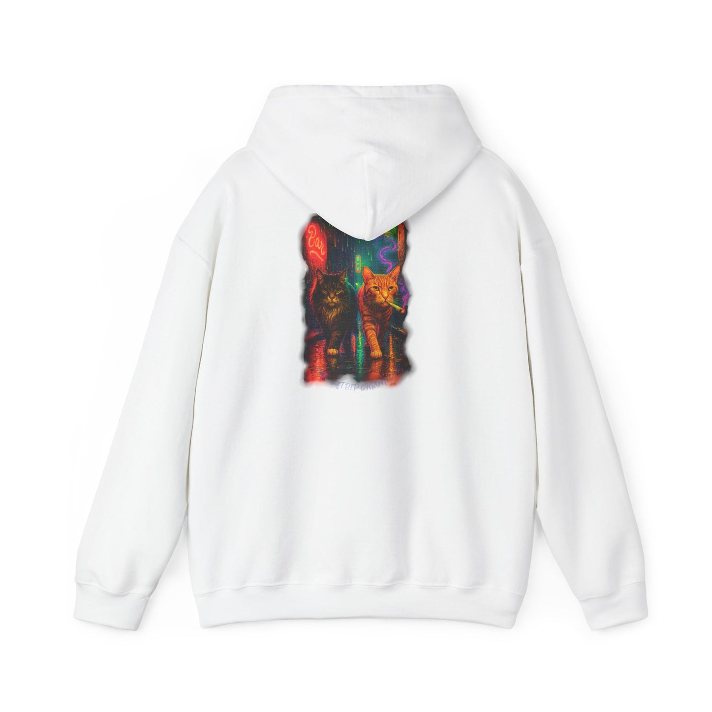 Catnip Dreams Cozy Hoodie, Cat Lover Gift, Winter Wear, Cat Print Sweatshirt, Cat Mom/Dad Gift, Fireside Cozy Sweatshirt