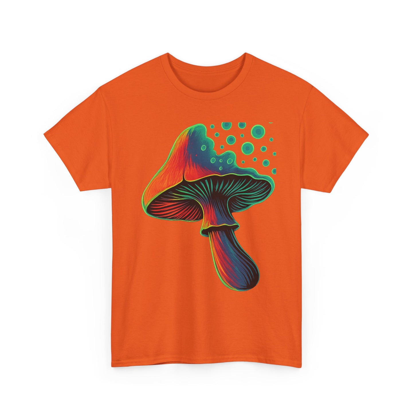 Psychedelic Mushrooms Graphic Tee, Unisex Shirt, Bright Colors, Globe Pop Art, Hippie Tshirt, Retro Psychedelia Tee