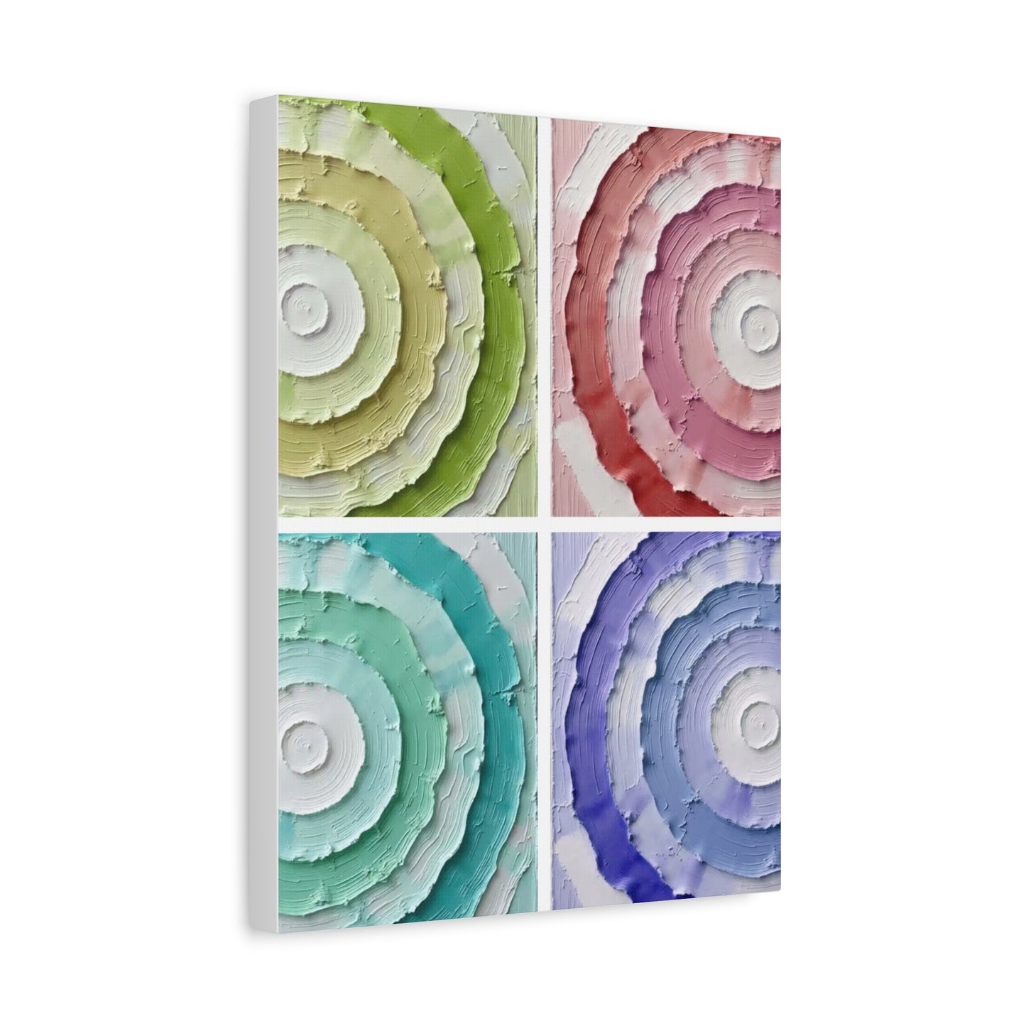 Layered Circular Abstract Art Matte Canvas