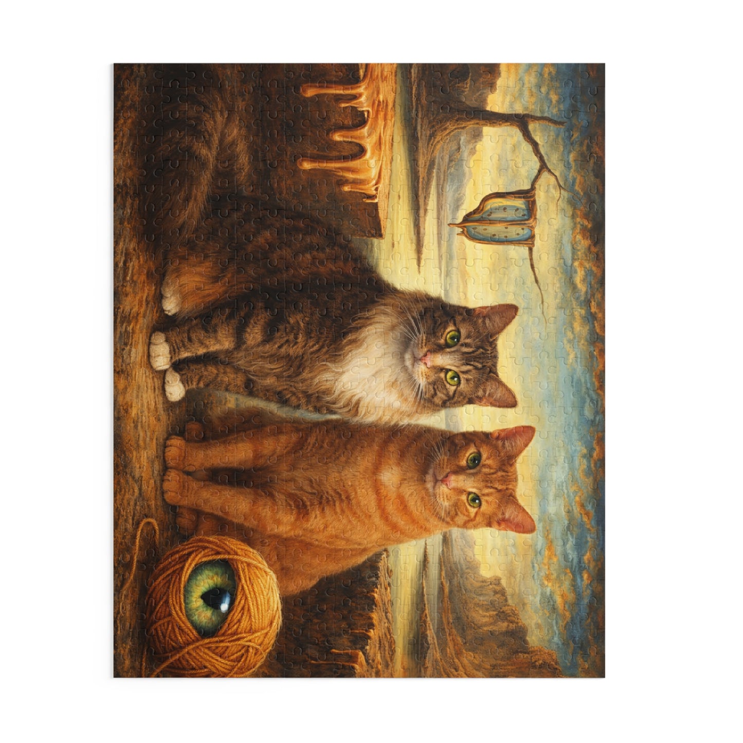 Two Cats with Yarn Puzzle