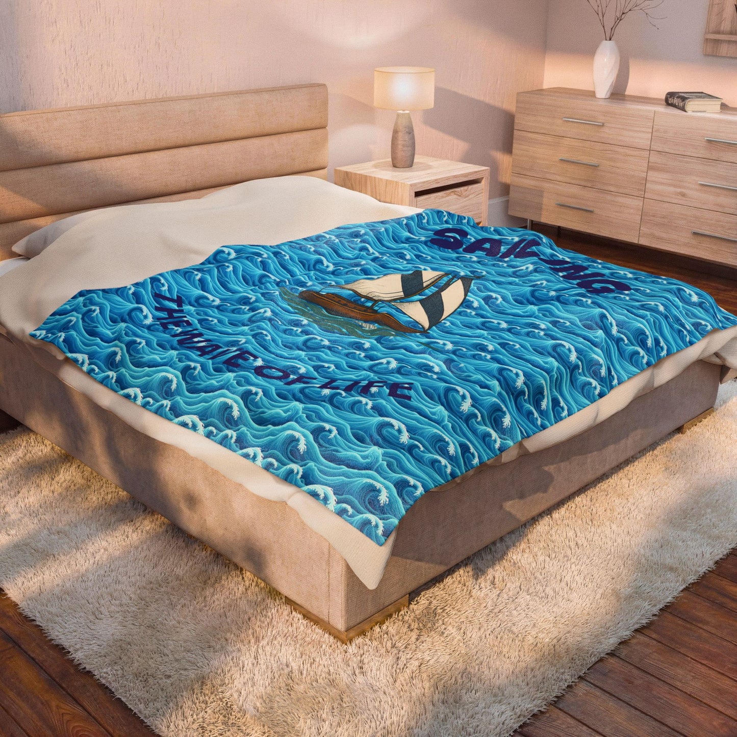 Nautical Velveteen Plush Blanket, Cozy Ocean-Themed Throw, Sailing Decor Blanket, Gift for Beach Lovers, Christmas Gift, Boat Lover's [...]