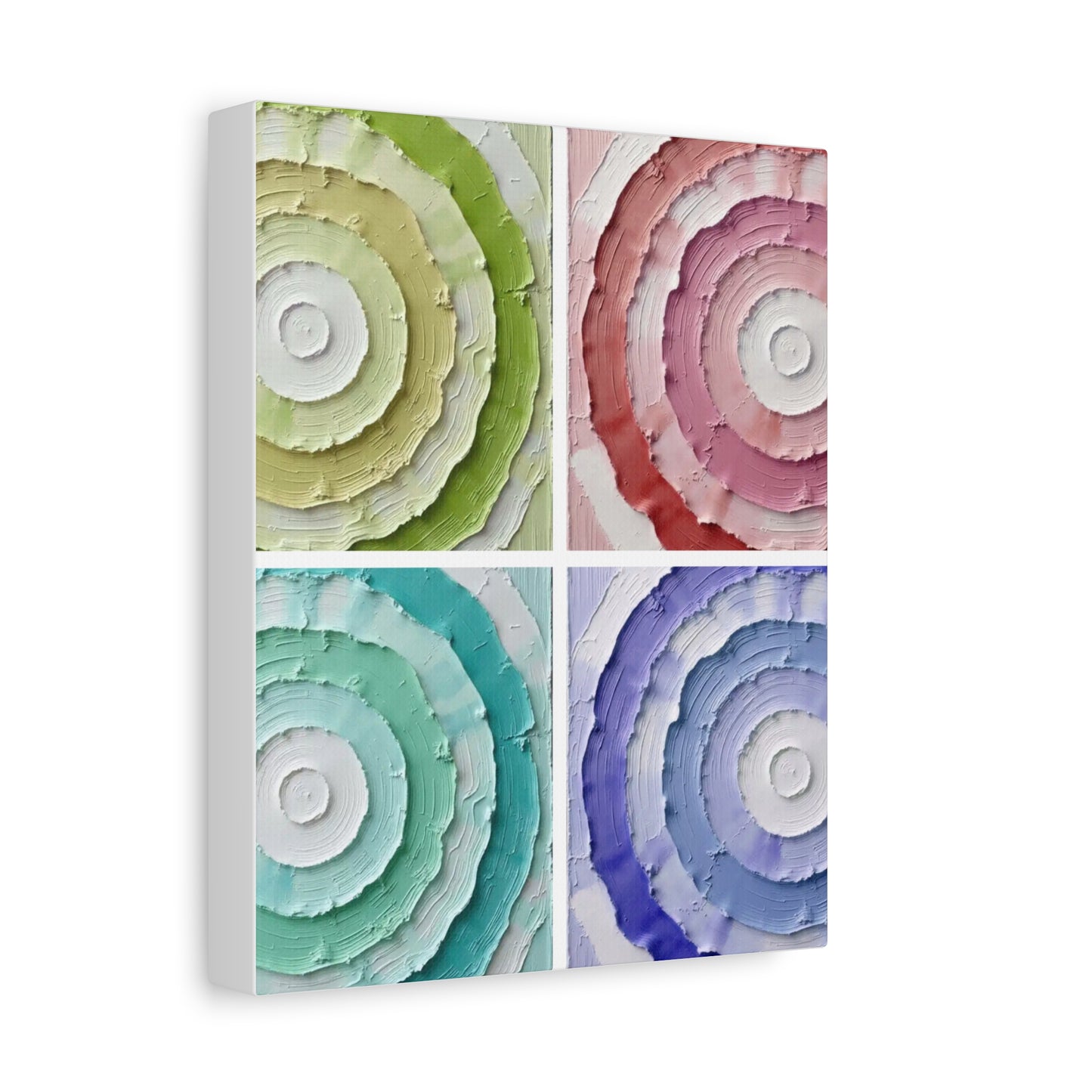 Layered Circular Abstract Art Matte Canvas