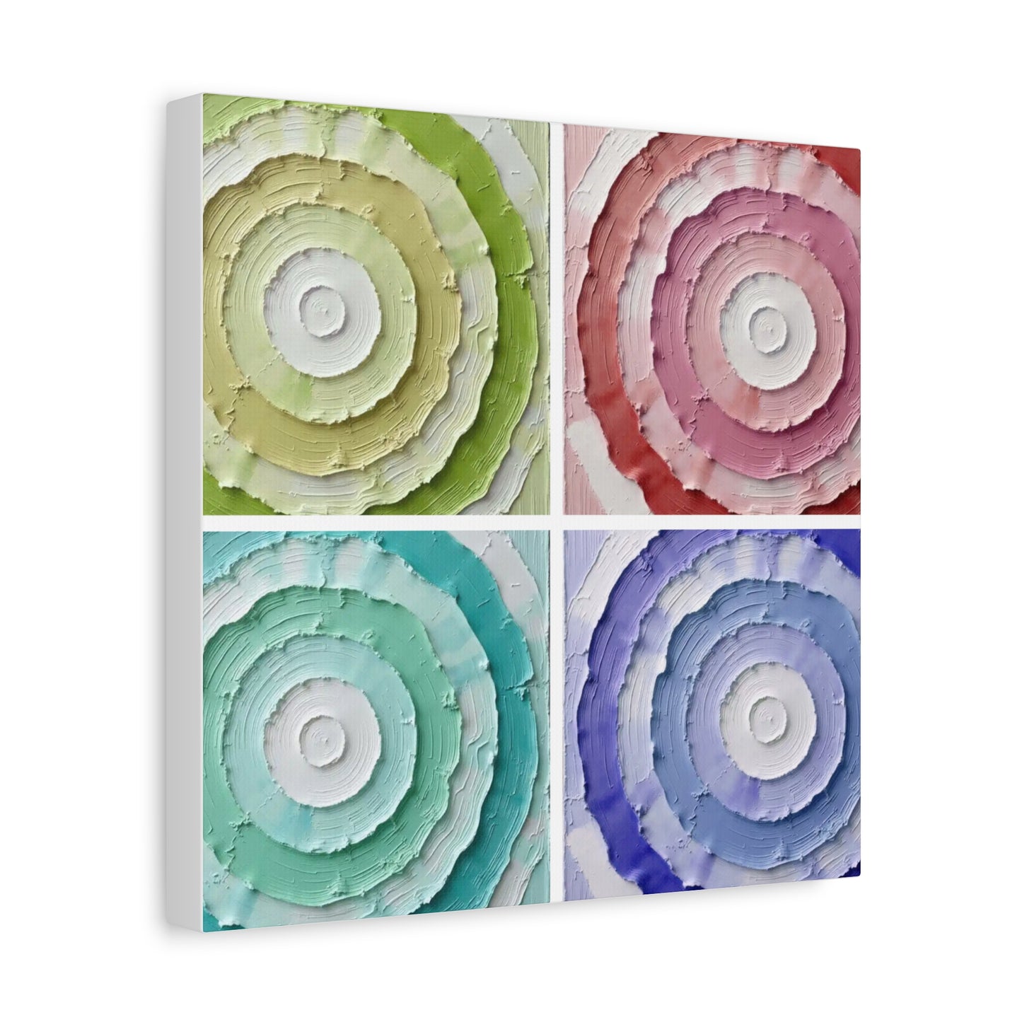 Layered Circular Abstract Art Matte Canvas