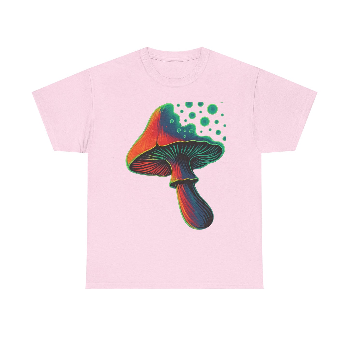 Psychedelic Mushrooms Graphic Tee, Unisex Shirt, Bright Colors, Globe Pop Art, Hippie Tshirt, Retro Psychedelia Tee