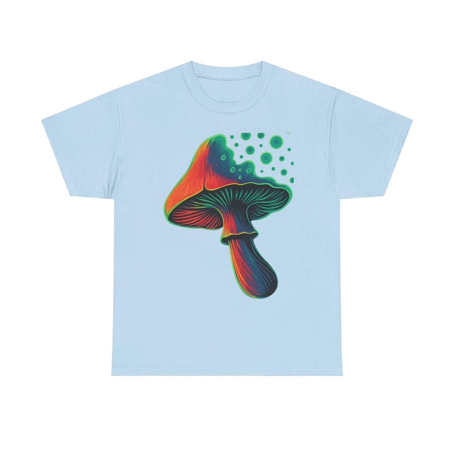 Psychedelic Mushrooms Graphic Tee, Unisex Shirt, Bright Colors, Globe Pop Art, Hippie Tshirt, Retro Psychedelia Tee