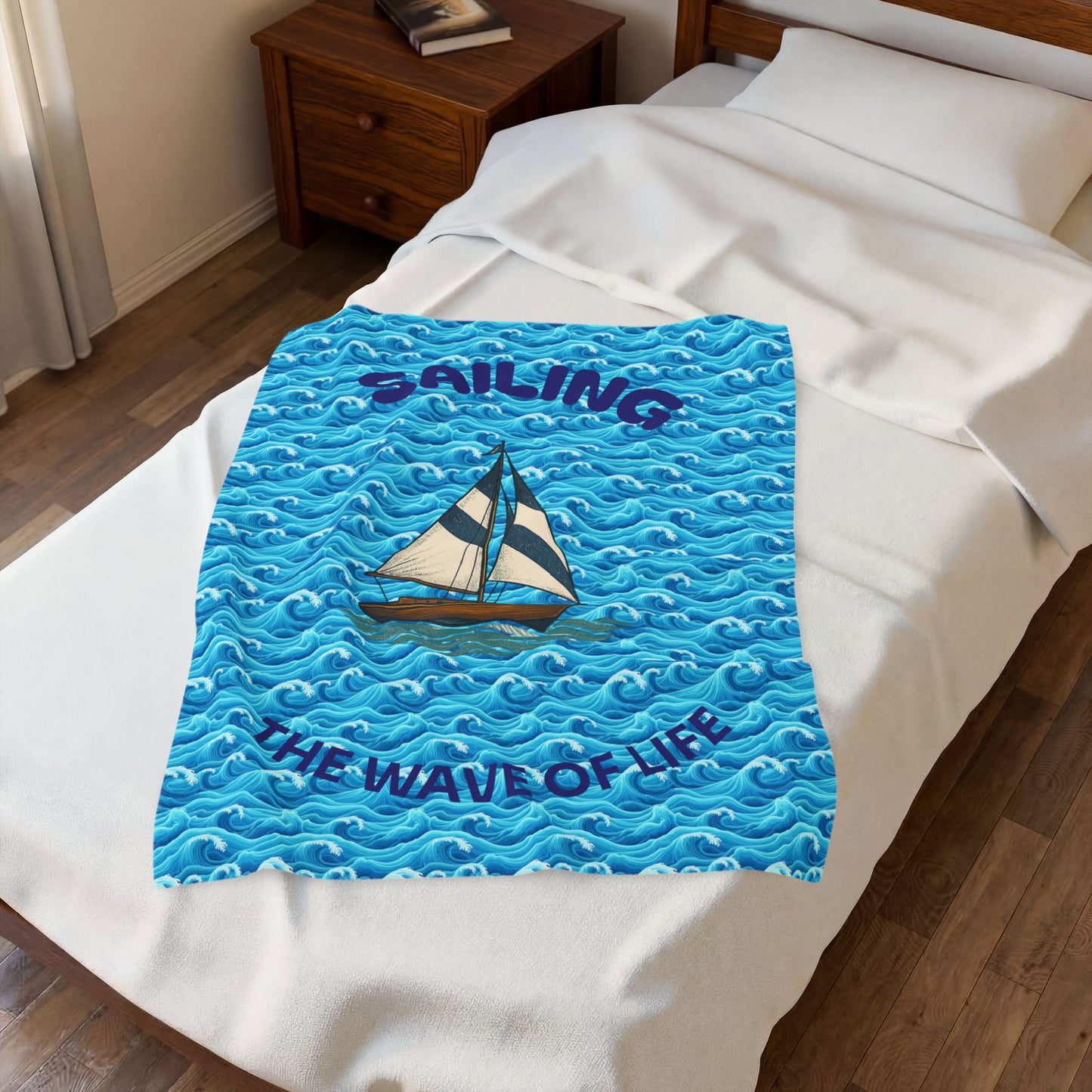 Nautical Velveteen Plush Blanket, Cozy Ocean-Themed Throw, Sailing Decor Blanket, Gift for Beach Lovers, Christmas Gift, Boat Lover's [...]