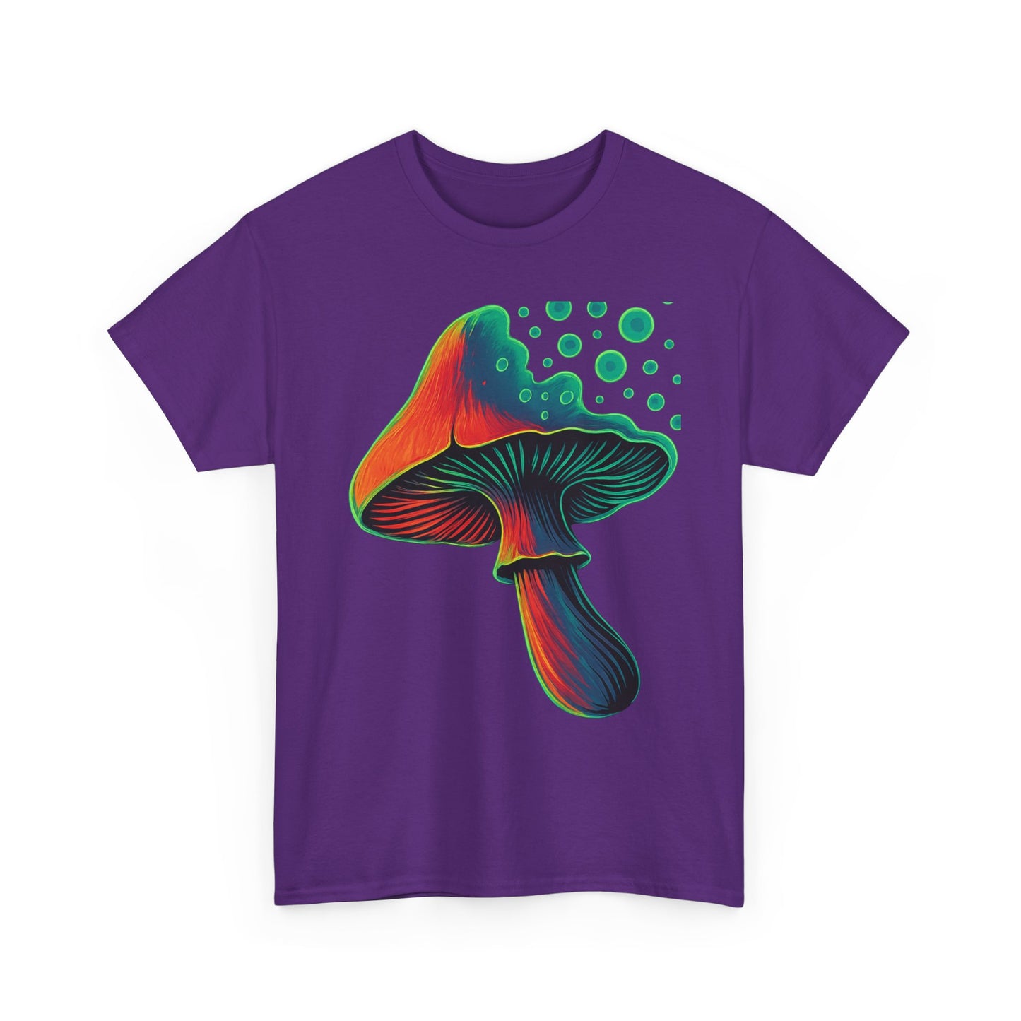 Psychedelic Mushrooms Graphic Tee, Unisex Shirt, Bright Colors, Globe Pop Art, Hippie Tshirt, Retro Psychedelia Tee