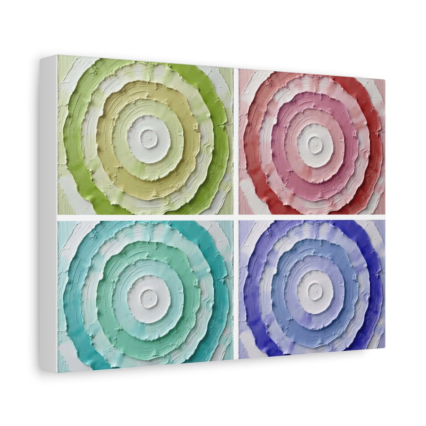 Layered Circular Abstract Art Matte Canvas