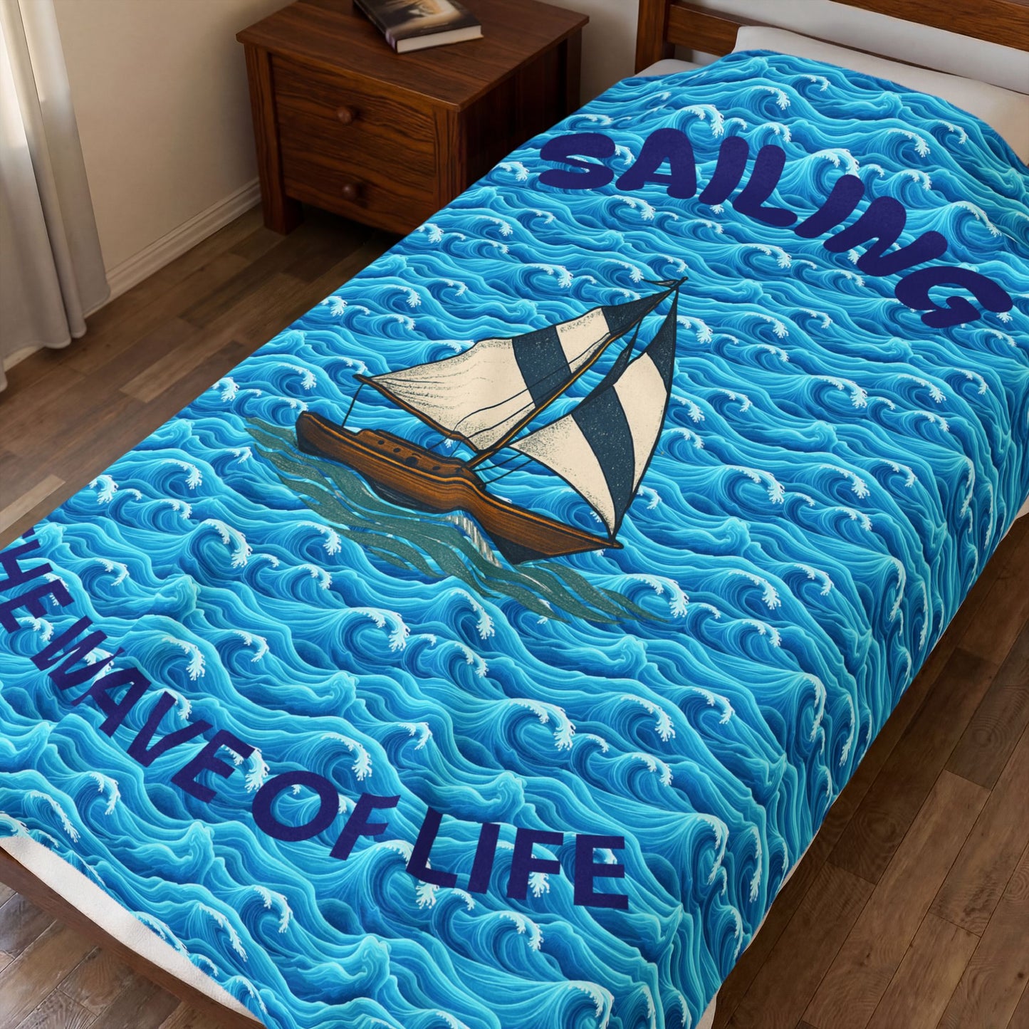 Nautical Velveteen Plush Blanket, Cozy Ocean-Themed Throw, Sailing Decor Blanket, Gift for Beach Lovers, Christmas Gift, Boat Lover's [...]