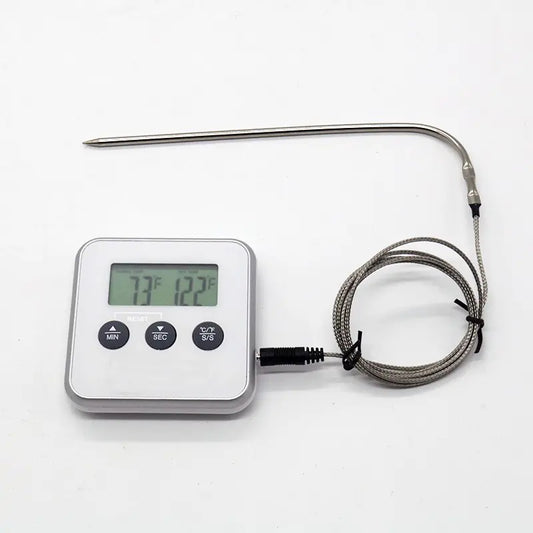 304 Stainless Steel Food Grade Thermometer with Timer by Theresa's Gift Shop