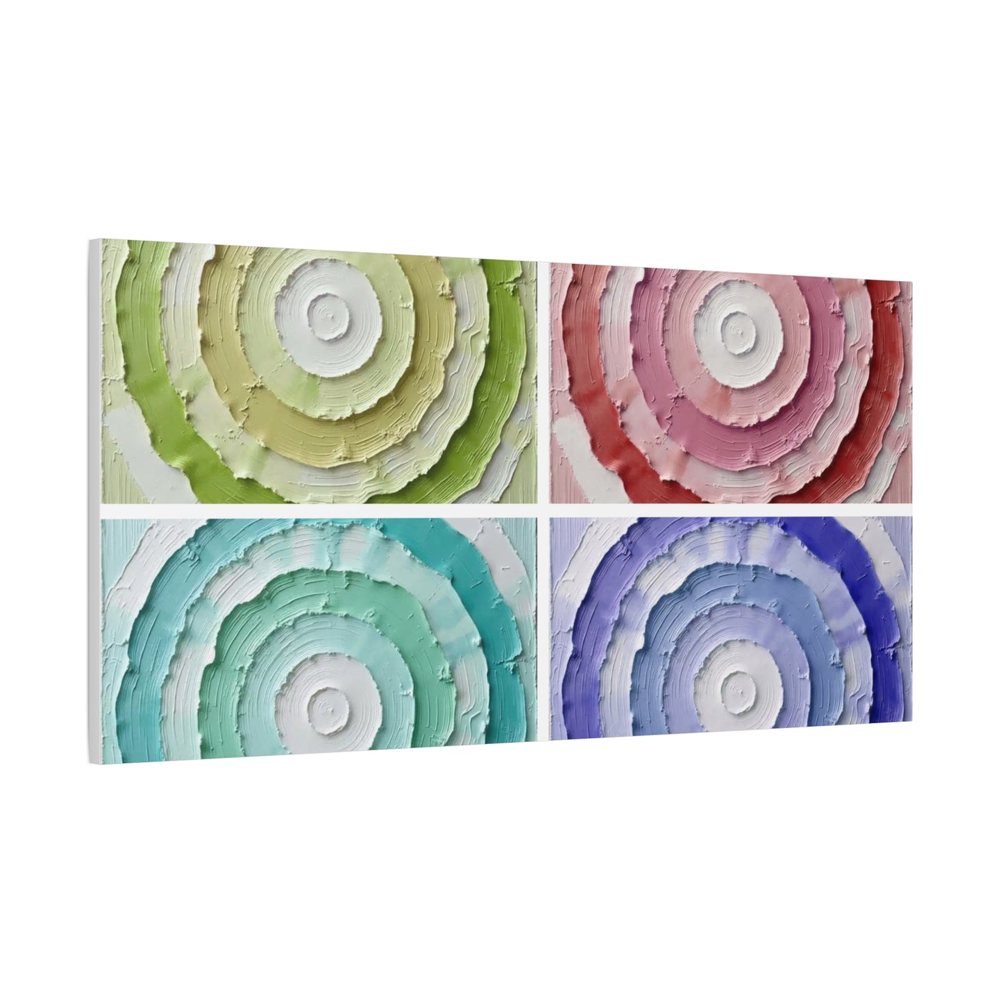 Layered Circular Abstract Art Matte Canvas