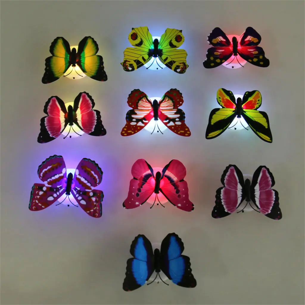 Creative Colorful Butterfly LED Wall Light Decoration