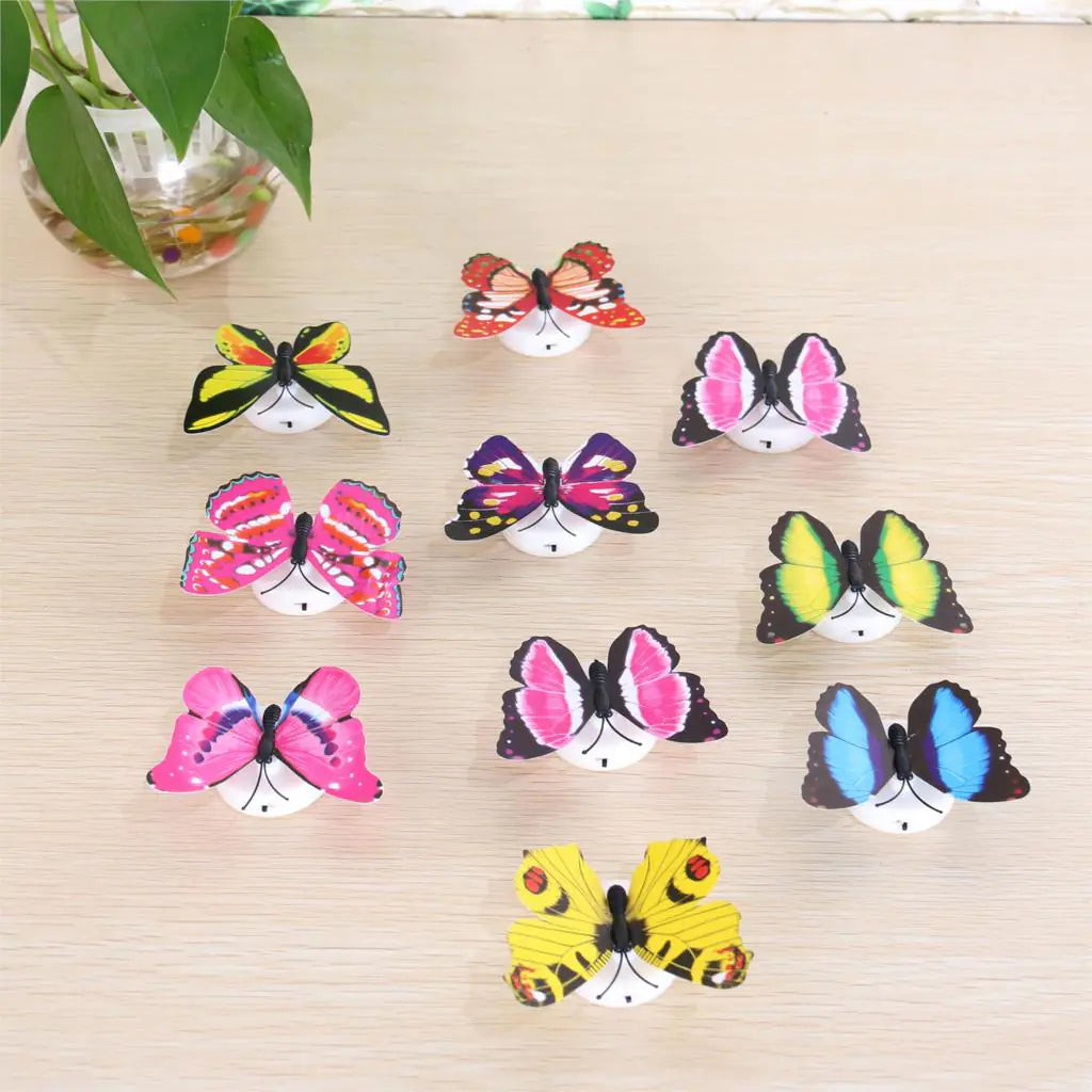Creative Colorful Butterfly LED Wall Light Decoration