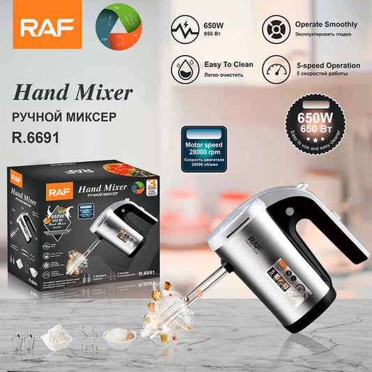 RAF 7-Speed Electric Hand Mixer for Baking and Mixing by Theresa's Gift Shop