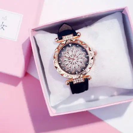 Waterproof Full Diamond Fashion Watch For Women Timepiece